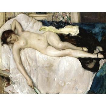 Fernand Toussaint : Reclining nude
